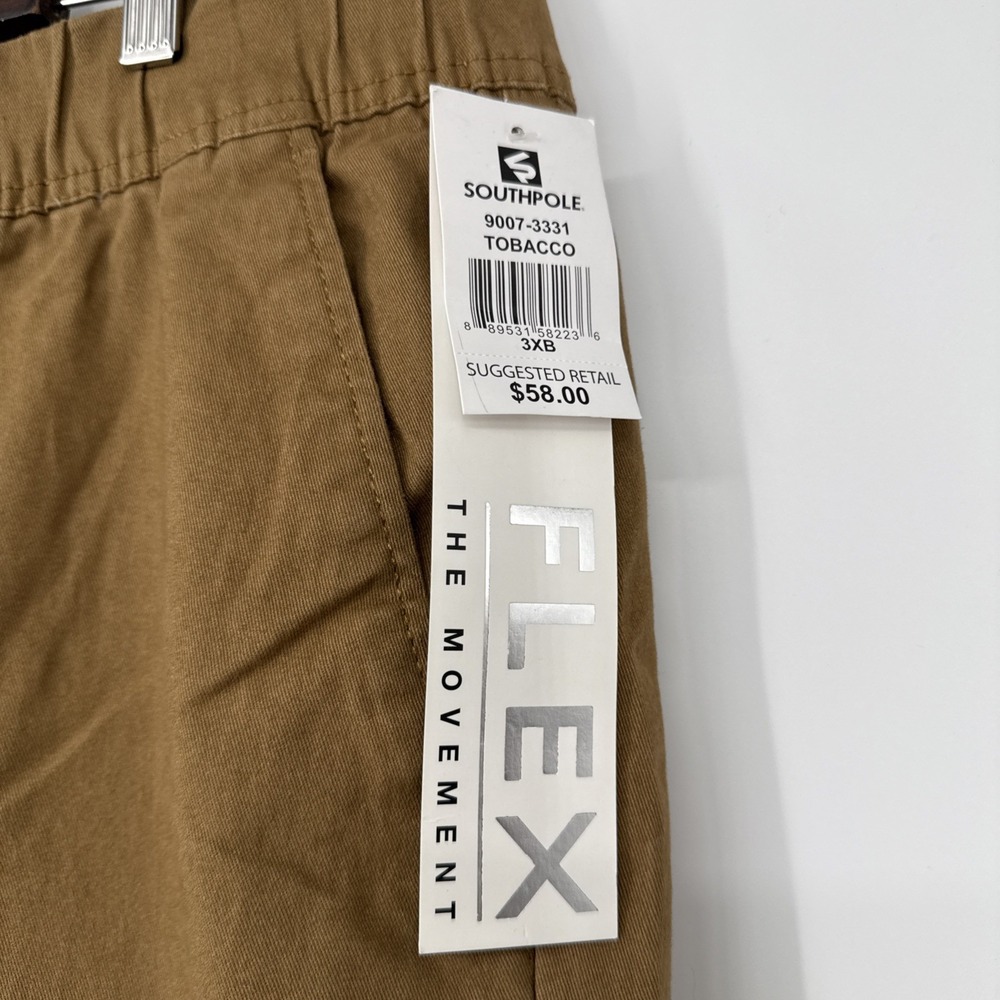 NWT Southpole Men's Flex The Movement Basic Stretch Twill Jogger Pants Tan 3XB - Picture 5 of 8
